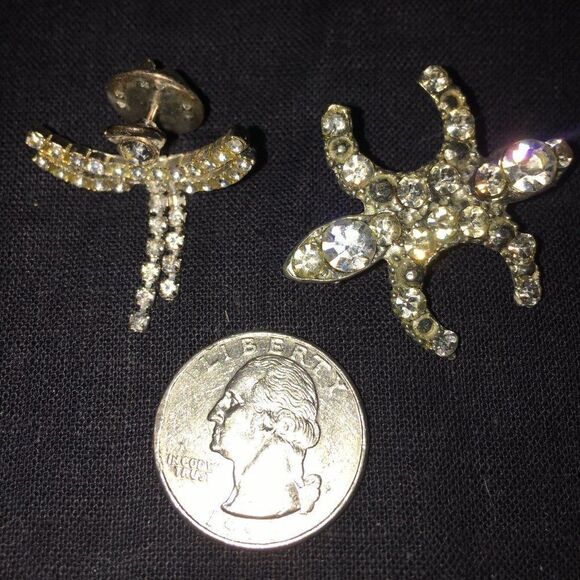 9 Piece Vintage Lot Costume Jewelry Incl Sterling - Picture 7 of 11